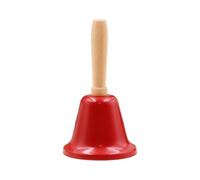 Vibsky Metal Hand Bell with Clear Chime, Colorful Jingle Bells Decoration Classroom School Teacher, Portable Call Bell Wedding Home Use