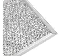 Vibsky Metal Microwave Grease Filter 2 Pack Aluminum Mesh W10208631A WB06X10596, Reusable for Range Hood Vent Filter Replacement 133 x 57 Inch Silver