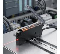 Vibsky NA41 for pnp Fiber for optic Through-Beam and Diffuse Reflection | Adjustable Sensitivity, Through-beam & Diffuse Modes, Real-time Indicators, Low Latency, Robust Long-distance Communication