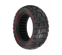 Vibsky Off-Road 9065-65 Solid Tyre 11X for DUALTRON for KAABO, 10 Inch Puncture Proof Tubeless Scooter Tire(Red Line)