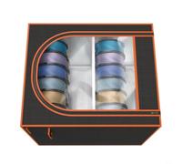 Vibsky Oxford for 3D Printer Filament Storage Box 24 Rolls Dustproof | Oxford Fabric, Waterproof & Dustproof, Iron Frame Supports 25kg, Clear Window, Cable Management For Desktop Organization