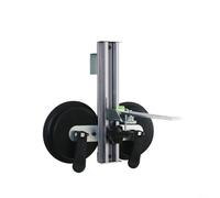 Vibsky Professional Adjustable Suction Cup Level St, Heavy Duty Aluminum Alloy Mount for Dual Thread Adapters for Smooth for Surface Construction Projects(C)