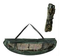 Vibsky Professional Fishing Unhooking Mat and Sling Bag for Combo, for Precision Measuring Ruler, Heavy Duty Nylon EVA Mesh for Coarse Pike Carp Catch Care(Weigh the fish bag)