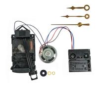 Vibsky Quartz Wall Clock Replacement Parts Kit Silent Pendulum Movement with Hands Craft Desk Clocks 17mm Shaft, Gold