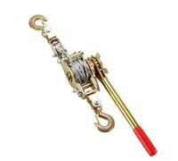 Vibsky Ratchet Type Wire Rope Tensioner, Manual Cable Tightener with Anti-Slip Handle for Power and Communication Lines, Portable(2T single-line)