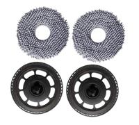 Vibsky Replacement Mop Bracket and Mop Pads Kit for Roborock/QV 35S/Qrevo S5V/Qrevo Edge, 2-Pack with Plastic & Microfiber, for Qrevo Edge S5A/Qrevo Curv/Qrevo Curv S5X Robot Vacuum Cleaner