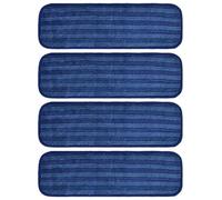 Vibsky Reusable Power Mop Pads for Swiffer PowerMop, Thick Microfiber Washable Refills 13 14 15 Inch Mops, Streak Floor Cleaner Cloths, 4 Set