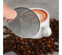 Vibsky Reusable Stainless Steel Coffee Filter 62mm for Hario V60 Press Fine Mesh Silver Tone