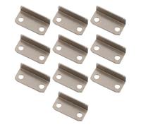Vibsky Right Angle Drawer Lock Strike Plate 10 Pack Silver Metal Wear Replacement Home Office Furniture Repair