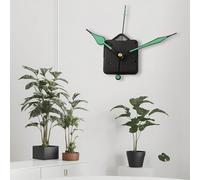 Vibsky Silent Sweep Quartz Movement for Wall Clocks, Luminous Hands, 6 Months Battery Life on 1.5V AA, Fits 2-3mm Thick Dials, 25-35cm Diameter