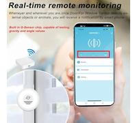 Vibsky Smart Vibration, Tilt Sensor for Tuya for ZigBee 3.0, Wireless Window, Door Alarm for Real-Time Monitoring, Glass Break Detection, Low Power CR2032 Battery, Requires for ZigBee Hub