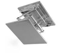 Vibsky Stainless Steel Lab Lift Platform Stand, 200x200mm Manual Scissor Jack with 85-280mm Height Adjustment School Science Laboratory Equipment