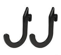 Vibsky Steel J Hook for Squat Rack and Power Cage, 16-25mm Hole Size, Protective PVC Coating, Compact Gym Barbell Holder Accessory(6pcs)