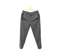 Vibsky Straight Leg Suit Trousers Men's Four Season Wear | Striped pattern, for slim for fit, straight leg, suitable for office and formal events