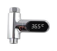 Vibsky Tool- Self-Powered Water Thermometer with LED Display, 5-85℃ Real-Time Temperature Monitor for Shower, 360° Rotatable(second generation)