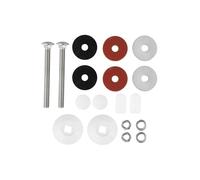 Vibsky White 304 Stainless Steel Diving Board Mounting Kit, Two Hole Residential Board Bolt and Washer Replacement Set
