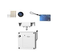Vibsky White Electric Cabinet Drawer Lock with NFC??? Card Access, Invisible Electronic Lock No Drilling Required Furniture Security