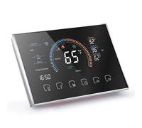 Vibsky WiFi Thermostat for Air Source and Ground Source Heat Pumps, Programmable Digital Controller with Large Touch Screen, Remote APP and Voice Control