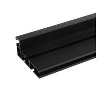 Vibsky Woodworking T-Track Miter Slot Bar 75 Type Aluminium Alloy Table Saw Router Table for CNC Jig for Black 600mm Long