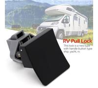 Vibsky Zinc Alloy Cupboard Locker Drawer Catch Lock Mechanism for Caravan and Motorhome Doors 14-17mm Panel Black
