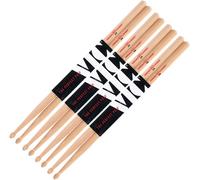 Vic Firth P2B3-2B1 American Classic Series Drumsticks - 2B - American Hickory - Wood Tip - 4 x Pair Value Pack