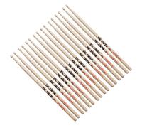 Vic Firth 7A Hickory Drumsticks 8 Pair Value Bundle
