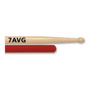 Vic Firth 7AVG Vic Grip hickory 7A drumsticks with wood tip