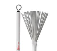 Vic FIrth - Jazz Drum Brushes - Retractable - Heavy Gauge Wire - White Plastic Handle