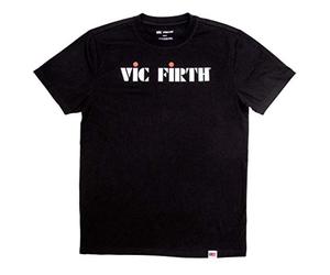 Vic FIrth Logo Men's Black T-Shirt - Large