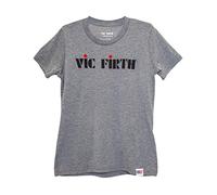 Vic FIrth Logo Youth Grey T-Shirt - Large