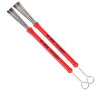 Vic FIrth - Live Wires Drum Brushes - Retractable - Heavy Gauge Wire - Red Plastic Handle