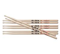 Vic Firth PX5A.3-X5A.1 American Classic Extreme 5A Drumsticks 4 Pair Value Pack - Premium USA Hickory Wood Tip Drum Sticks