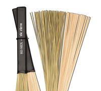Vic FIrth - RE-MIX Brushes - 2-Pair Combo Pack - African Grass and Birch Dowels