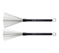Vic FIrth - Signature Series Wire Brush - Russ Miller 'Sweep' - Retractable - Black Handle