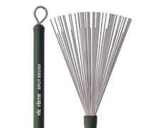 Vic FIrth - Split Drum Brushes - Retractable - Medium Gauge Wire - Green Plastic Handle
