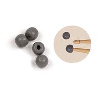Vic FIrth - Universal Drumstick Practice Tips - 2 Pairs per Bag - Grey