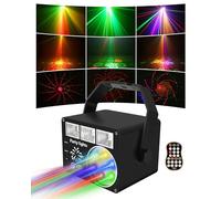 Vicalo Disco Lights Party Lights with Remote Control, DJ Light LED Projector Music Controlled Stage Effect Lights, Disco Light Projector for Parties, Home, Christmas, Birthday, Karaoke, KTV, Bar