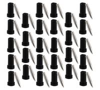 VICASKY 0.5mm Fine Gel Pen Replacement Nibs and Protective Caps 400pcs Set for Gel Pen Shells, Reliable Ink Flow and Sturdy Iron Tips with Rubber Covers, for School and Office Use