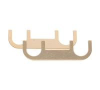 VICASKY 1 Pair 4-position Speaker Terminal Jumper Plates Copper Connector for Bi-wiring, Easy Installation, Lossless Sound Quality, Suitable for Home Theaters and DIY Audio Upgrade