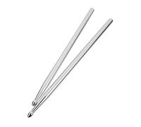 VICASKY 1 Pair 5A Aluminium Alloy Drum Sticks Heavyweight Silver Drumsticks Smooth Surface Scientific Gravity Design for Beginners Students and Practice