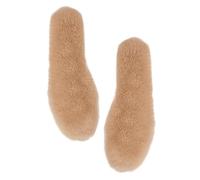 VICASKY 1 Pair Adult Winter Insoles Thickened Warm Footwear Accessories Soft Comfortable Sweat Absorbing Anti Odor Cold Proof Insoles Light Brown