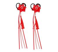 VICASKY 1 Pair Fashion Hair Clips Beautiful Chinese Style Tassel Hairpins for Daily Wear Birthday Parties Photo Props Bright Colors for Festive Occasions