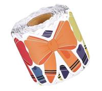 VICASKY 1 Roll Cute Bow Bulletin Board Border Trim for Doors and Walls, 49ft Flexible White Cardboard Roll with Die-Cut Bowknot Shape, Enduring Decorative Appeal for Back to School