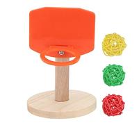VICASKY 1 Set Bird Basketball Training Safe Educating Hoop for Parrots Similar Birds Durable Chew Play Activity Random Color Mental Development Random Color