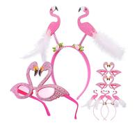 VICASKY 1 Set Flamingo Party Headband Eyeglasses Cute Flamingo Decor for Tropical Parties Flexible Comfortable Wear for Women with Random Colors Random Color