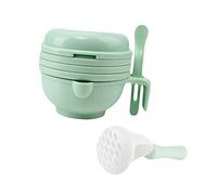 VICASKY 1 Set Food Mill Kit Manual Grinding Bowl for Easy Food Preparation for Making Supplementary Meals for Multi Functional Feeding Tool Light Green