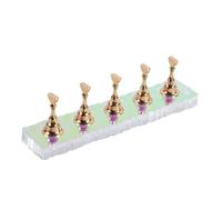 VICASKY 1 Set Nail Display Stand Base Holders for Nail Art Practice for Salons Schools and Home Use for Displaying