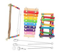 VICASKY 1 Set Parrot Chew Set Foraging Playthings for Chickens Hanging to Reduce Loneliness and Promote Balance Skills Durable Design