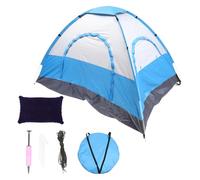 VICASKY 1 Set Portable Beach Tent Wear Resistant UV Protection Sunshade Convenient Person Camping Shelter with Ventilation Windows Includes Carry Bag Ground Stakes for Outdoor Picnics and