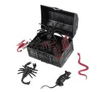 VICASKY 1 Set Scary Animal Figurines Realistic Spider and Centipede for Halloween Decorations Prank Props and Spooky Party Atmosphere